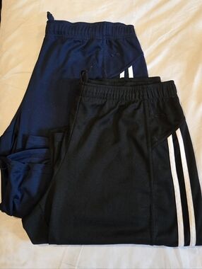 2 PAIR Champion Athletic Women's Shorts with Side Stripes - Black and Navy